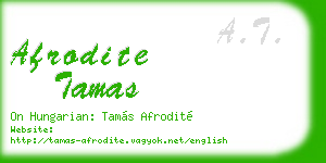 afrodite tamas business card